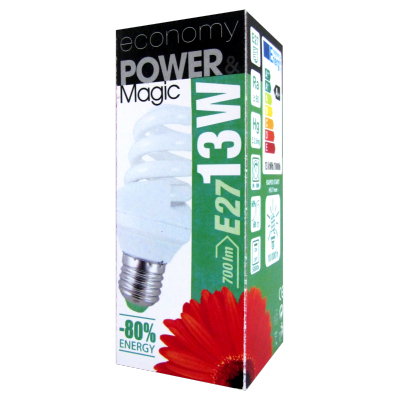 Energeticky úsporná zářivka kompaktní 13 W, E27