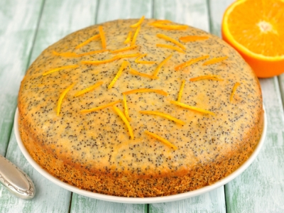 Pomerančový koláč s mákem