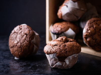 Čokoládové muffiny s černým pivem