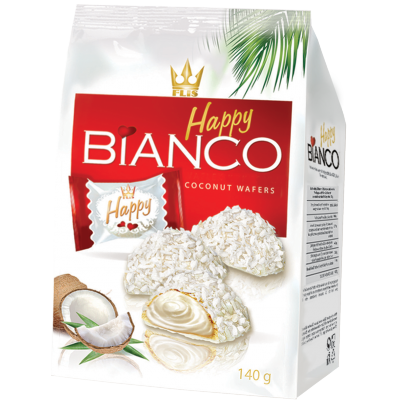 Happy BIANCO RED 140 g (kokos)