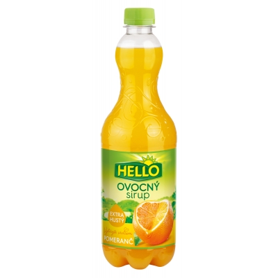 HELLO Ovocný sirup pomeranč